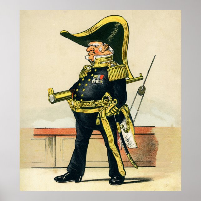 Póster Almirante de la Marina Real (Frente)