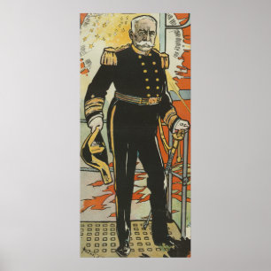 Póster Almirante George Dewey