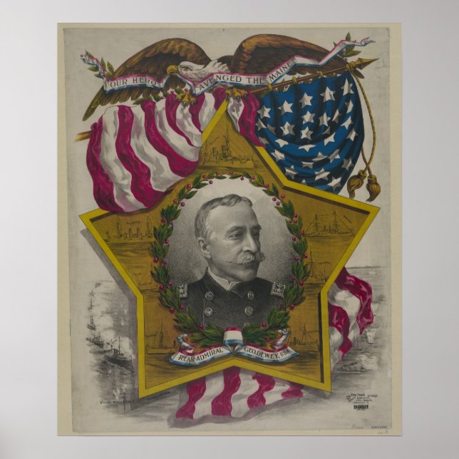 Póster Almirante George Dewey (Frente)