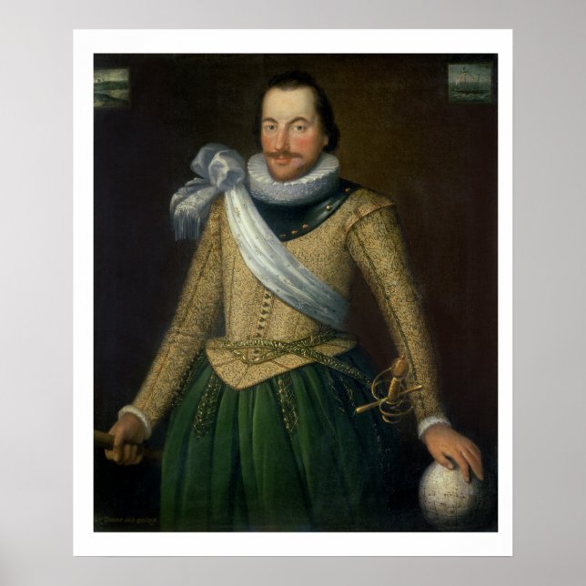 Póster Almirante Sir Thomas Button (d.1694) (Frente)