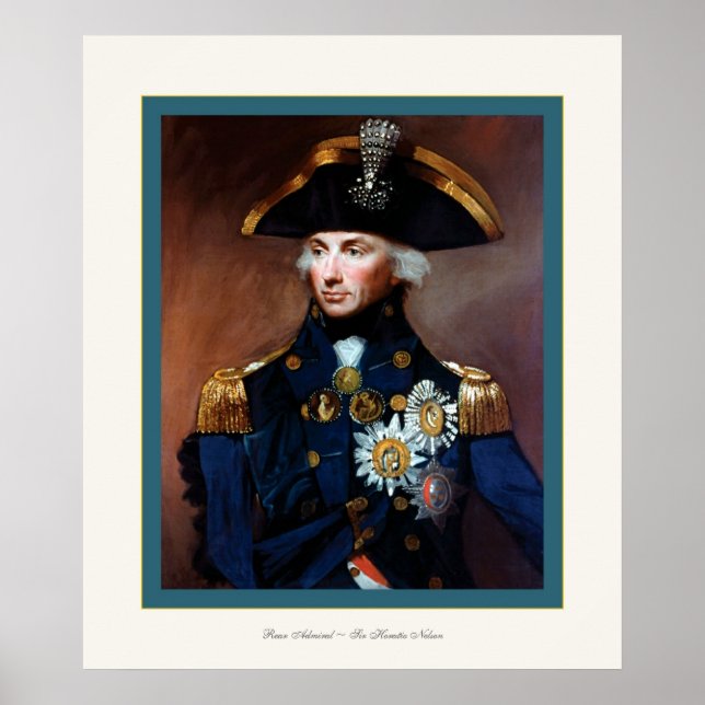 Póster Almirante trasero ~ Sir Horatio Nelson (Frente)
