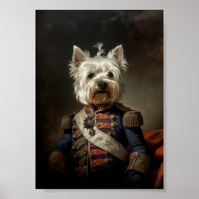 Póster Almirante West Highland Terrier (Frente)