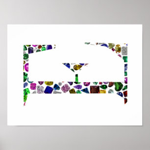 Póster almohada lumbar de plantilla