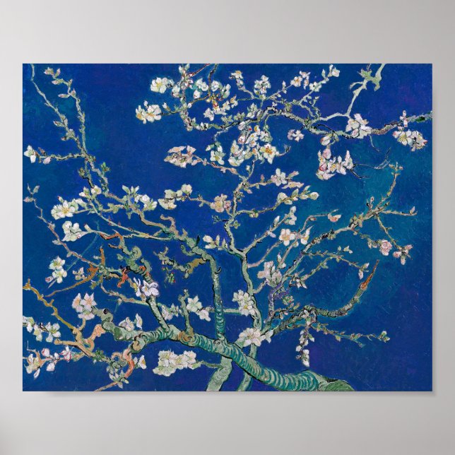 Póster Almond Bloom (añil) | Van Gogh | (Frente)