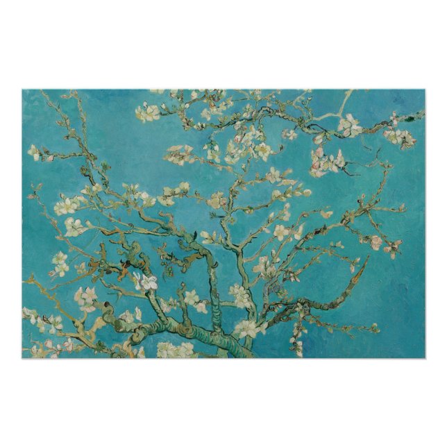 Póster Almond Blossom, Oil Painting, Vincent Van Gogh (Anverso)
