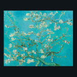 Póster Almond Blossom Van Gogh<br><div class="desc">Reproducción de pintura vintage de Almond Blossom por Vincent van Gogh,  1890. Presenta las florecientes ramas de almendros contra el cielo. Los almendros florecen a principios de primavera y simbolizan el inicio de la nueva vida. Van Gogh hizo esta pintura como un regalo para su sobrino recién nacido.</div>