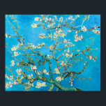 Póster Almond Blossom Vincent Van Gogh<br><div class="desc">Florencia de almendras de Vincent van Gogh con impresionantes colores verdes y azules.</div>