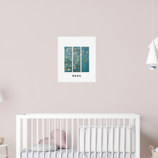 PÓSTER ALMOND FLOWER TREE PAINTING 