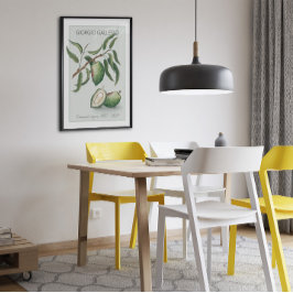 Póster Almond, Poster de Ilustracion botánico de época