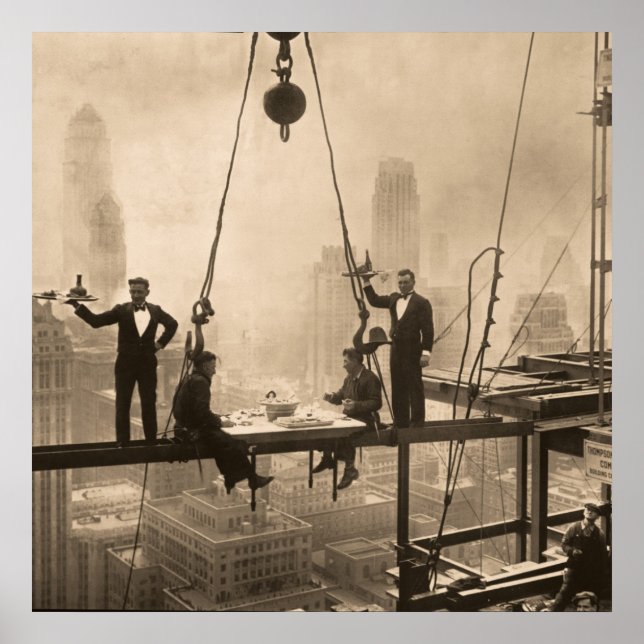 Póster Almuerzo De Los Ironworkers En El Piso 32 (Frente)