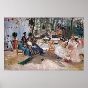 Póster Almuerzo durante La Feria en Granada Hugo Birger