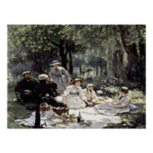 Póster Almuerzo en la hierba