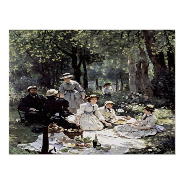 Póster Almuerzo en la hierba (Anverso)