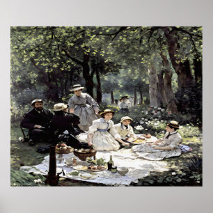 Póster Almuerzo en la hierba
