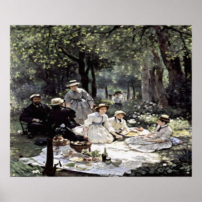 Póster Almuerzo en la hierba (Frente)
