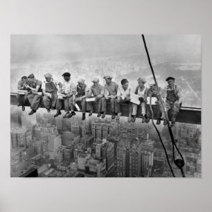Póster Almuerzo en la parte superior del rascacielos, 193