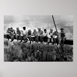 Póster Almuerzo en lo alto de un rascacielos 1932 trabaja