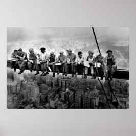 Póster Almuerzo en lo alto de un rascacielos 1932 trabaja