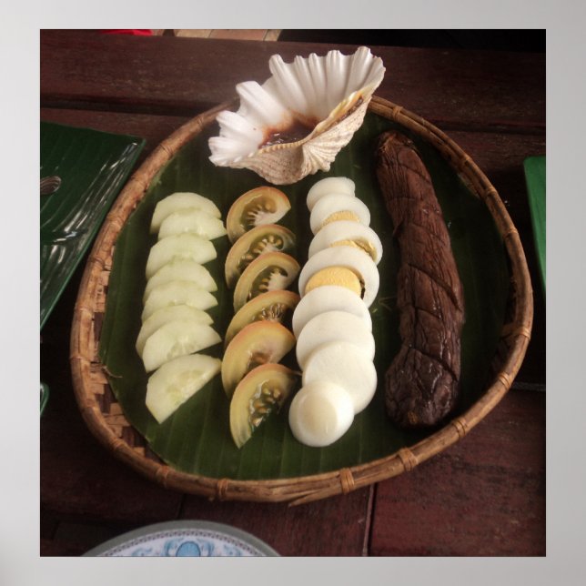 Póster almuerzo exótico (Frente)