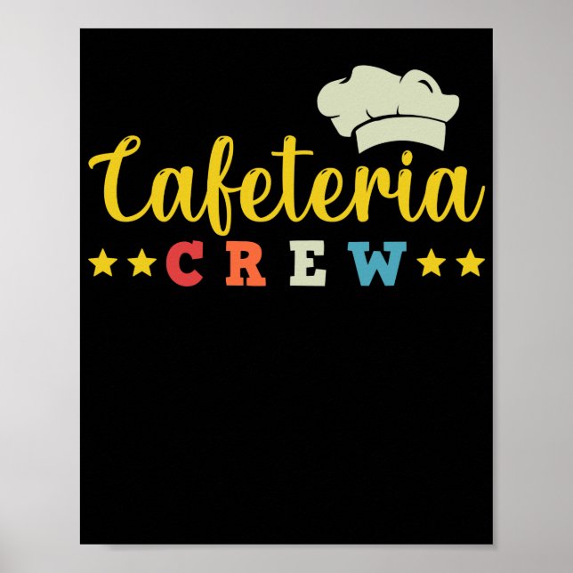 Póster Almuerzo Lady Cafeteria Crew Lunch Lady (Frente)