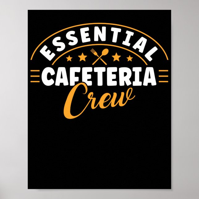 Póster Almuerzo Lady Essential Cafeteria Crew Lunch Lady (Frente)