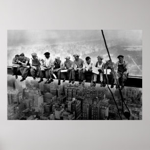 Póster Almuerzo Por Encima De Un Rascacielos De 1932 Trab