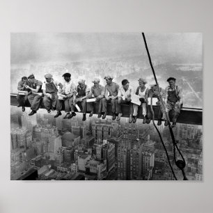 Póster Almuerzo sobre un rascacielos - Nueva York - 1932
