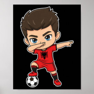 Póster Alnia Dab Niño Meta Dibujos Animados Alnia Bandera