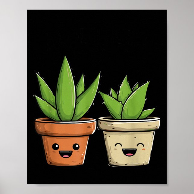 Póster Aloe There Funny Succulent Plant Lover  (Frente)