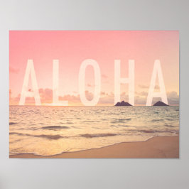 Póster Aloha de Hawaii Art Print
