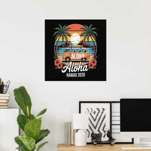 Póster Aloha Hawái 2026