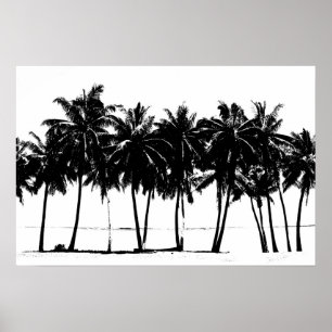 Póster Aloha Hawái Palmeras Trópicos Viajes