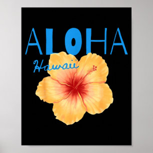 Póster Aloha Hawaii desde la isla - siente el espíritu de