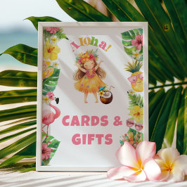 Póster Aloha hawaii fiestas Tarjetas y regalos