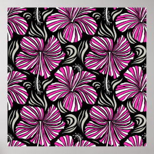 Póster Aloha Hawaii, invitación del Partido Luau a la esp