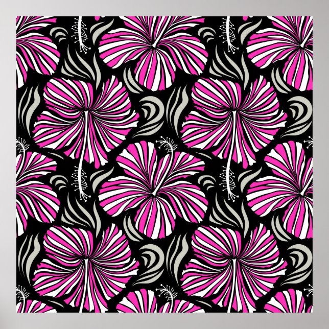 Póster Aloha Hawaii, invitación del Partido Luau a la esp (Frente)