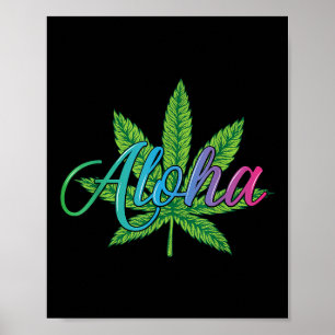 Póster Aloha Hawaii Leaf De La Isla - Aloha Spirit