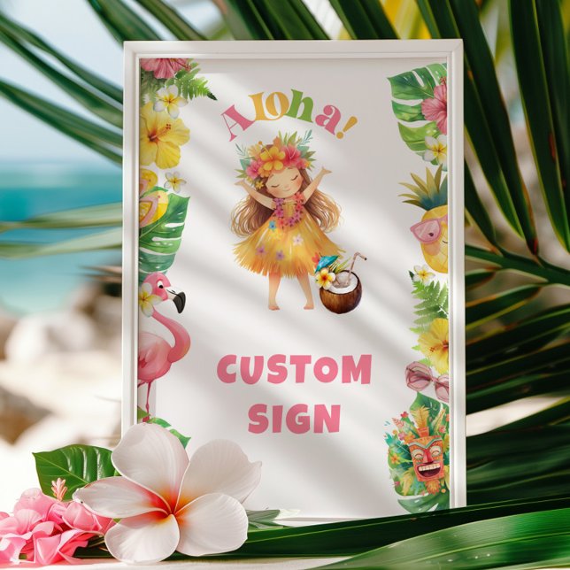 Póster Aloha hawaii luau Personalizado de la fiesta de cu (Subido por el creador)
