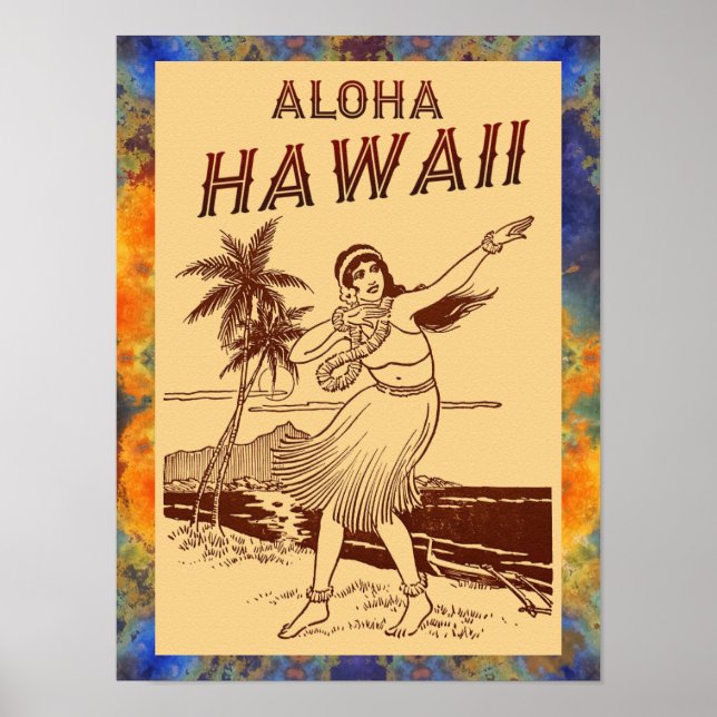 Póster ¡Aloha Hawaii! Poster pequeño (Frente)