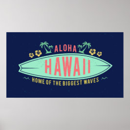 Póster Aloha Hawaiian Surfer poster