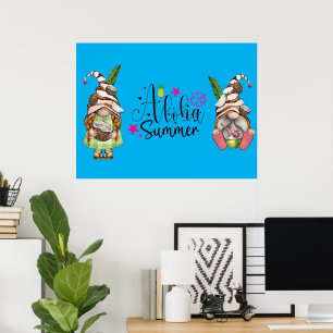 Póster Aloha Summer Gnomes
