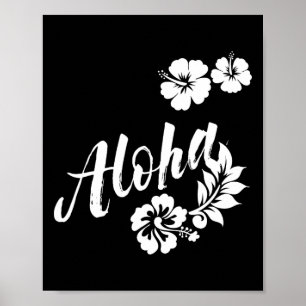 Póster Aloha Surfing Surfboard Hawaiano Hombres Mujeres N