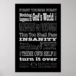 Póster Alojamiento de lemas y dichos 1 Poster