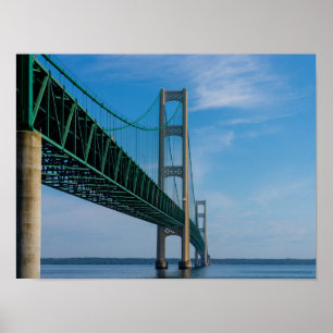 Póster Along Mackinac Bridge