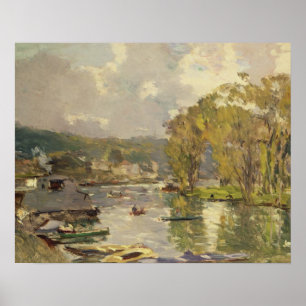 Póster Along the Seine at Meudon, c.1893 (oil on canvas)