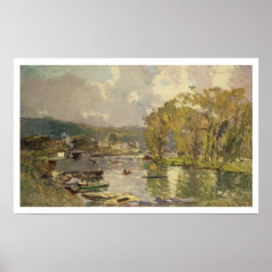Póster Along the Seine at Meudon, c.1893 (oil on canvas)
