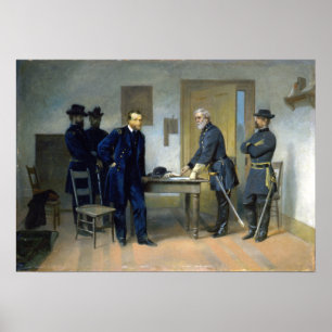 Póster Alonzo Chappel Lee se rinde para conceder