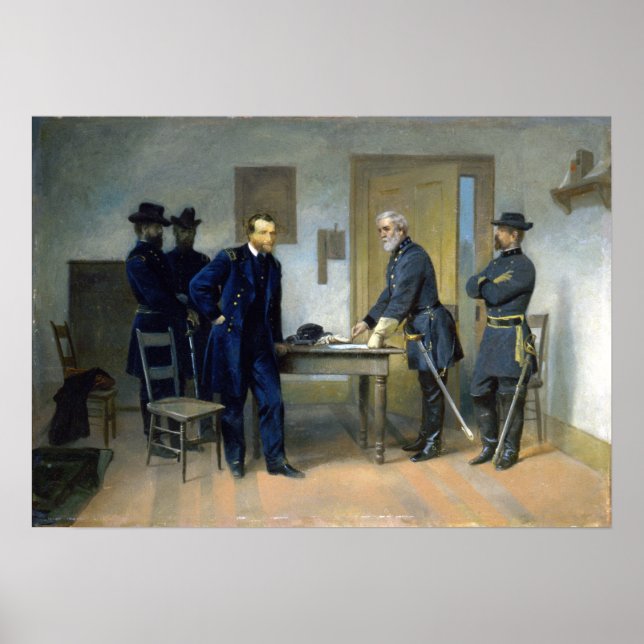 Póster Alonzo Chappel Lee se rinde para conceder (Frente)