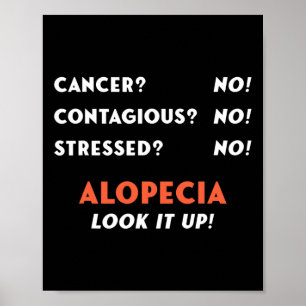 Póster Alopecia Calvo Alopecia Areata Problema De Pérdida