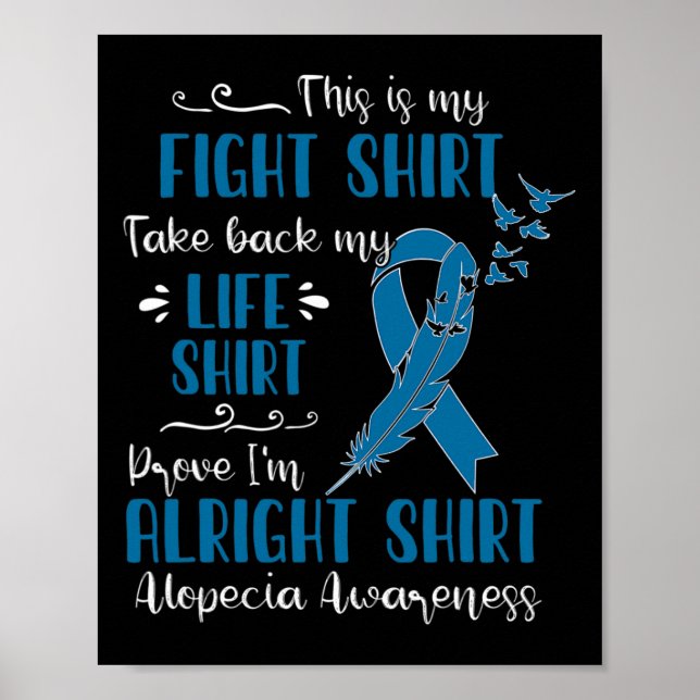 Póster Alopecia Conciencia Mi Lucha (Frente)